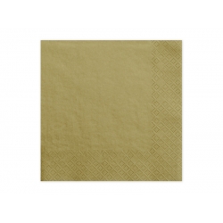 Serwetki papierowe Złote 20 szt 33x33 cm