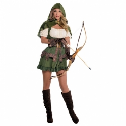 Strój karnawałowy Kobieta Robin Hood L