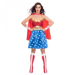 Strój karnawałowy Super Bohaterka Wonder Woman XL