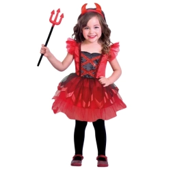 Strój dla małej dziewczynki Słodka Diablica na Jasełka Halloween 2/3 lata