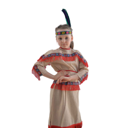 Strój karnawałowy dla dziewczynki Indianka 116 cm