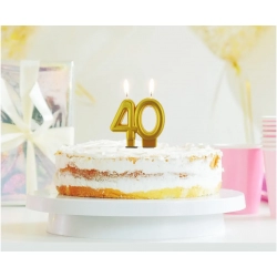 Urodzinowa świeczka 40 na tort