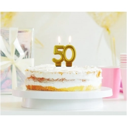 Urodzinowa świeczka na tort 50