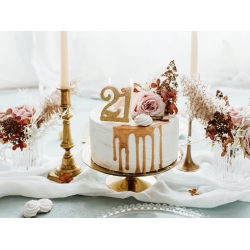 Świeczka cyfra 21 na urodzinowy tort