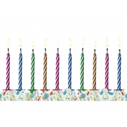 Świeczki urodzinowe Niegasnące Kolorowe
