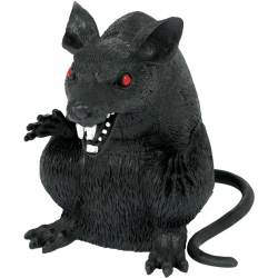Czarny plastikowy Szczur na Halloween