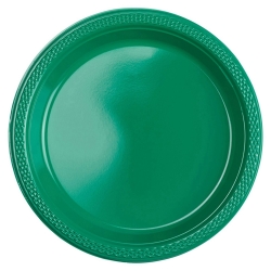 Talerzyki plastikowe Zielone 18 cm 10 szt.