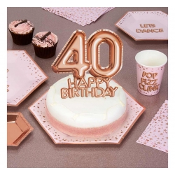 Dekoracja na tort na 40 urodziny