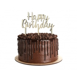 Dekoracja na urodziny Topper na tort Happy Birthday