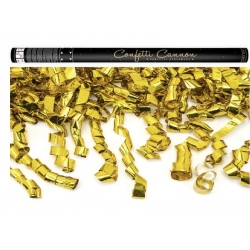 Konfetti pneumatyczne strzelające Złote Serpentyny 80 cm