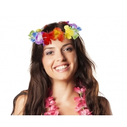 Wianek hawajski kolorowe kwiaty