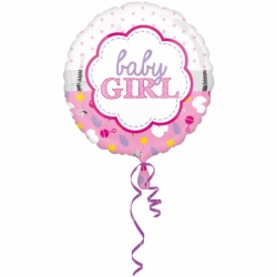 Balon foliowy Baby Girl różowy