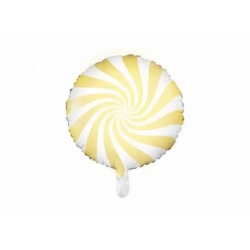 Balon foliowy Cukierek Lizak żółty 35 cm