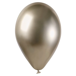 Balon chromowany Złoty Szampański 33 cm