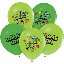 Balony Gaming Party Game On Minecraft 5 szt. 30 cm