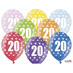Balony metalizowane cyfra 20