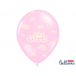 Balony It's a Girl na Baby Shower 30 cm 3 szt.