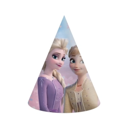 Czapeczki papierowe Kraina Lodu Frozen Elsa Anna 6 szt.