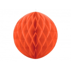 Dekoracyjna Kula Rozeta pomarańczowa z bibuły 40 cm