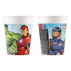 Kubeczki papierowe Avengers 200 ml 8 szt.