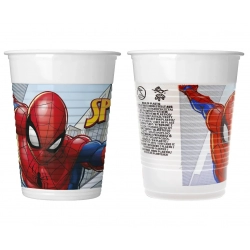 Kubeczki plastikowe Spiderman 200 ml 8 szt