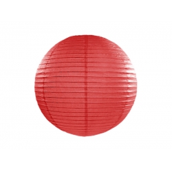 Lampion papierowy Czerwony Kula 25 cm