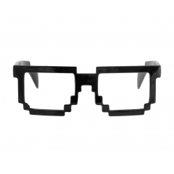 Okulary Piksele Czarne gadżet Karnawał