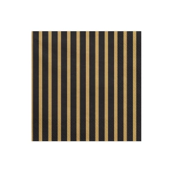 Serwetki papierowe Czarne Złote Paski 20 szt. 33x33 cm