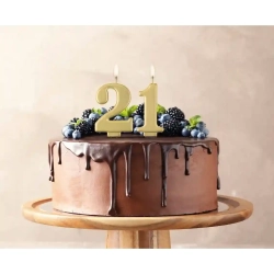 Świeczki na tort 21 urodziny