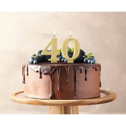 Urodzinowa świeczka na tort 40
