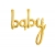 Balon foliowy Napis Baby Złoty na Baby Shower 74 cm
