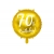 Balon foliowy okrągły na 70 urodziny Złoty 45 cm