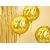 Balon foliowy okrągły na 70 urodziny Złoty 45 cm Dekoracja