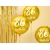 Balon foliowy okrągły na 80 urodziny Złoty 45 cm Dekoracja