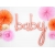 Balon foliowy różowe złoto napis Baby