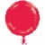 Balon foliowy okrągły Czerwony 43 cm
