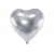 Balon foliowy Serce Srebrny 61 cm