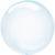 Balon kula Bubble Krystaliczna transparentna Niebieska 46 cm