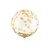 Balon Kula Kryształowa Transparetna w Złote Kropki Konfetti 40 cm