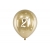 Balony na 21 Urodziny Złote Glossy 30 cm 6 szt.