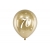 Balony na 70 Urodziny Złote Glossy 30 cm 6 szt.