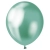 Balony metalizowane Platynowe Zielone 30 cm 10 szt.