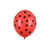 Balony Czerwone w Czarne Kropki Grochy Biedronka 30 cm