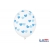 Balony przezroczyste w Niebieskie Serca 30 cm