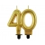 Złota Świeczka cyfra na 40 urodziny