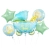 Balony foliowe - Zestaw na Baby Shower Wózek Baby Boy Niebieskie 5 szt.