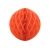 Dekoracyjna Kula Rozeta pomarańczowa z bibuły 40 cm