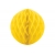 Dekoracyjna Kula Rozeta żółta z bibuły 40 cm