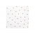 Serwetki papierowe Białe w  Złote Serca 20 szt. 33x33 cm
