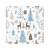 Zimowe Serwetki papierowe Reniferki Boże Narodzenie 20 szt. 33x33 cm